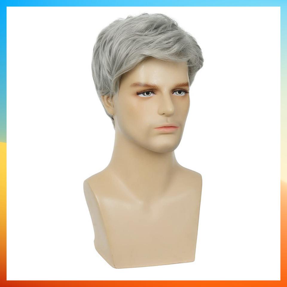 2025 Moda europeană perucă dreaptă scurtă pentru bărbați HW835