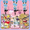 Crayon Shin-chan Cute Card Holder with Lanyard for Student Meal and Bus Cards