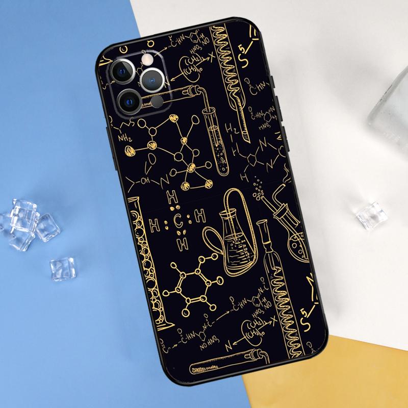 Chemie-Labor Handyhülle Für iPhone 16 Pro Max 16e 12 13 Mini 11 14 15 Pro Max XR 15 16 Plus Hülle Schale