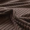 High Elasticity Solid Striped Sofa Cover Soft Polar Fleece Stretch Corner Couch Cover 1/2/3/4/5 Seater Pet Friendly Home Textile