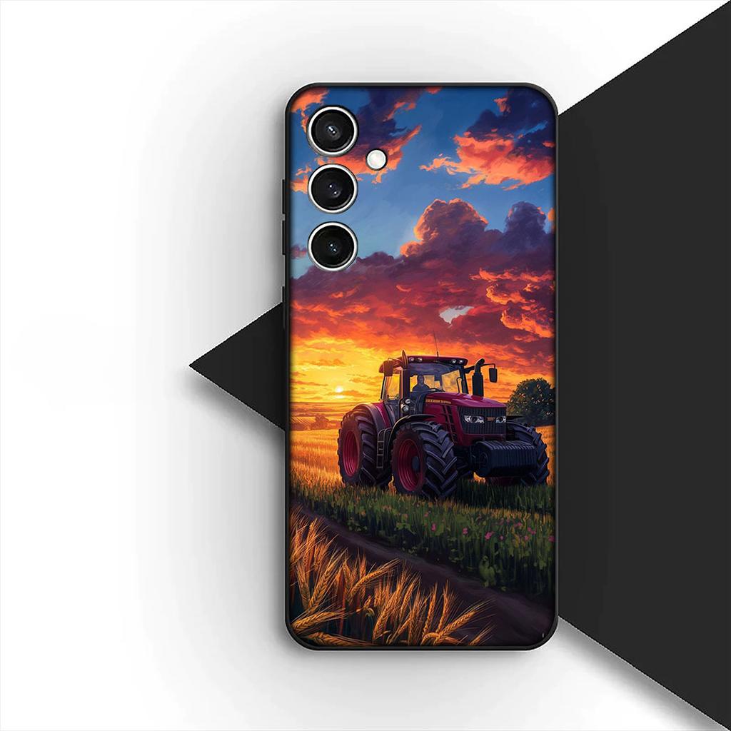 Farm Vehicle Tractor Silicone Cover for Apple iPhone 17 Pro XS Max Air XR 6 Plus X 5 + SE 2022 SE2 6+ Coque Phone Case