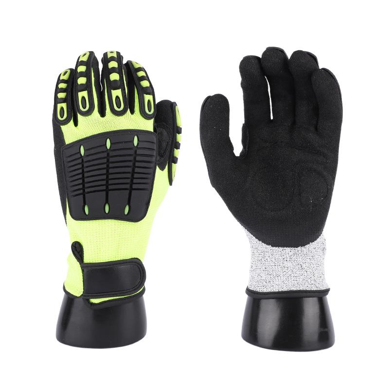 TPR Impact & Cut-Resistant Nitrile Work Gloves - Anti-Smash, Anti-Slip, Industrial-Grade Protection