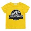 Jurassic World T-shirt 100%Cotton Camisetas Casual Kawaii Cute Boys/ Girls Cartoon Tee-shirt Children Funko Cartoon Soft Tshirt