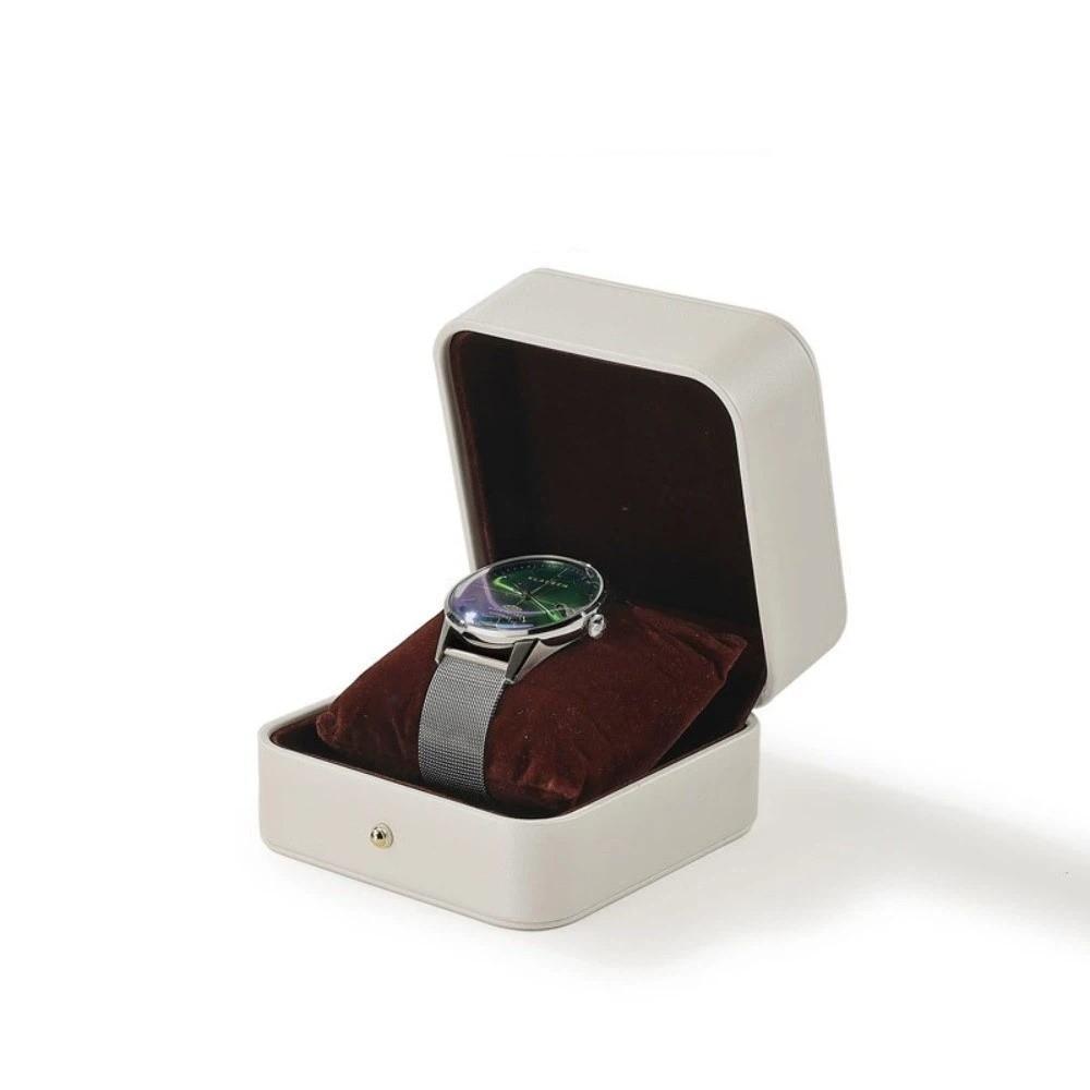 With Watch Pillow Watch Holder Box Gold Trim Gift Packaging Case Luxury Jewelry Organizer Bracelet