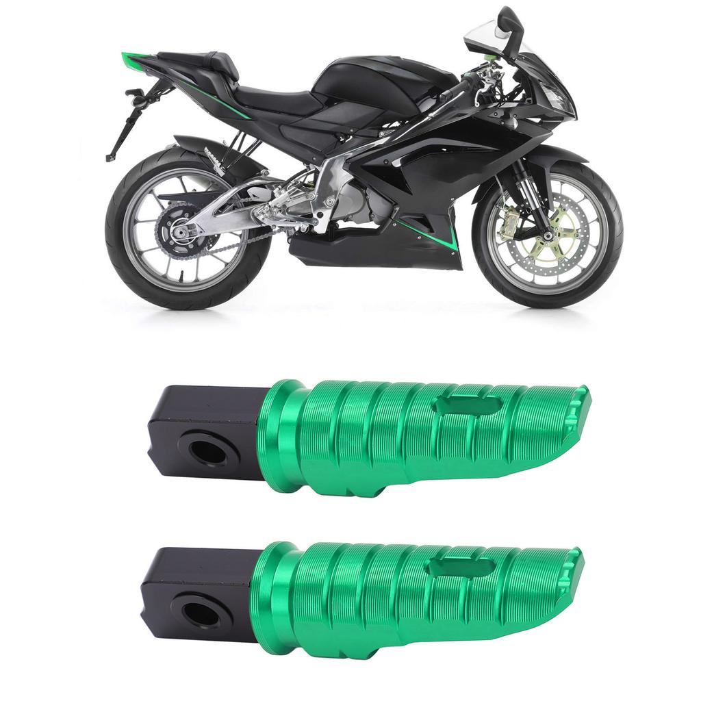 2pcs Motorcycle Front Footpeg Footrest T6063 Aluminum Alloy Anti Slip Rustproof Replacement for GPR125 APR150