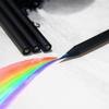 6/12Pcs Rainbow Colored Pencils Multicolored 7 In 1 Black Wooden Bulk Rainbow Pencils Art Supplies Drawing Coloring Sketching