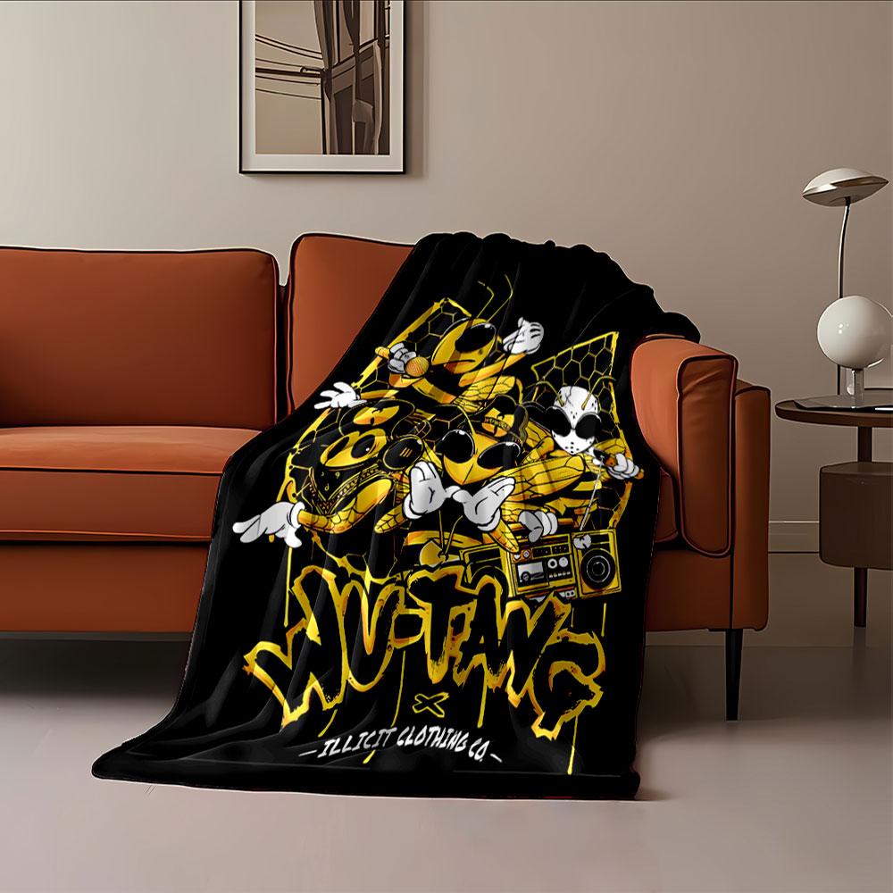 Wu-Tang Bee Hip-Hop Design for all seasons blanket lunch break throw gift