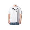 Puma Teamrise Logo Print American Vintage Breathable Straight-Cut Crew Neck Short Sleeve T-Shirt Men Tops White 658705-04