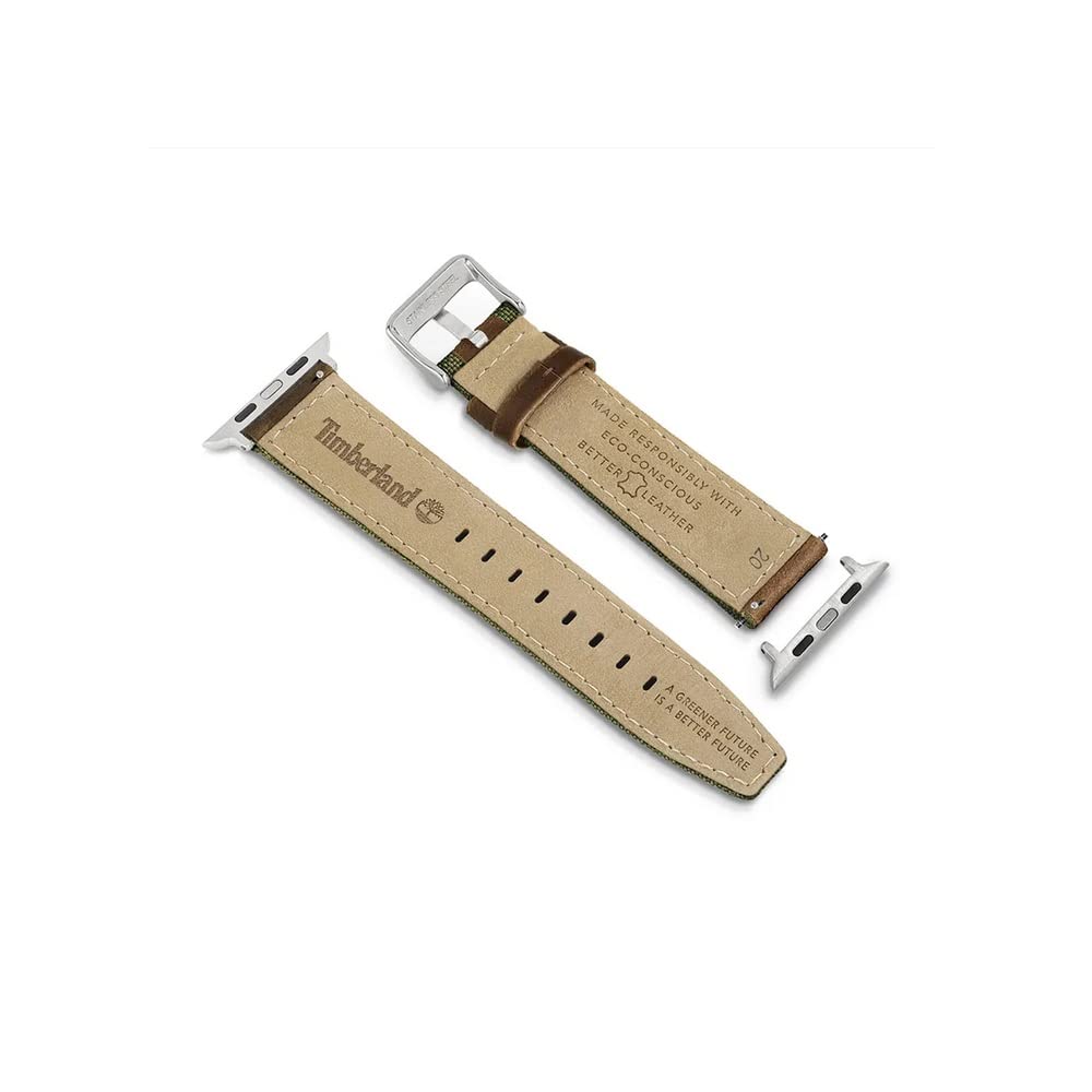 Timberland BAINBRIDGE Velká hnědá kůže pro muže a kompatibilní s Apple Watch a TDOUL0000404 řemínek, 22mm, Ženy, Chytré hodinky,