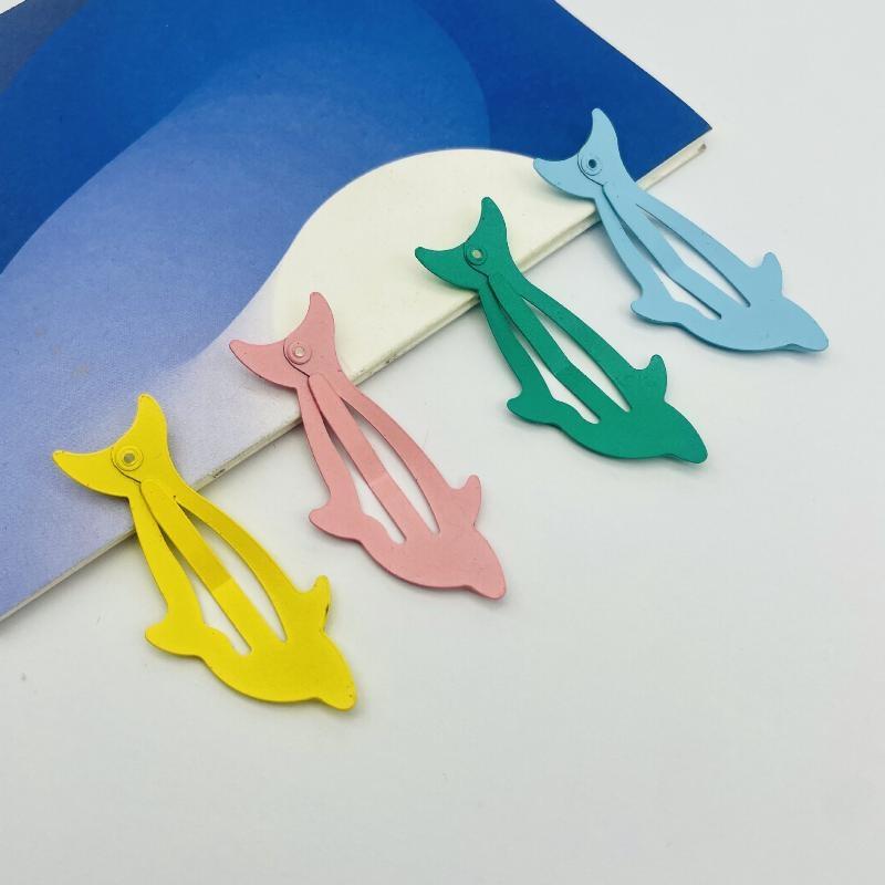 4Pcs Cute Cartoon Dolphin Bb Hair Clip For Women Girls Versatile Bangs Side Clip Fashion Hair Accessories Gifts