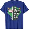 It's In Jesus' Name We Play Baseball Christian Faith God T-Shirt