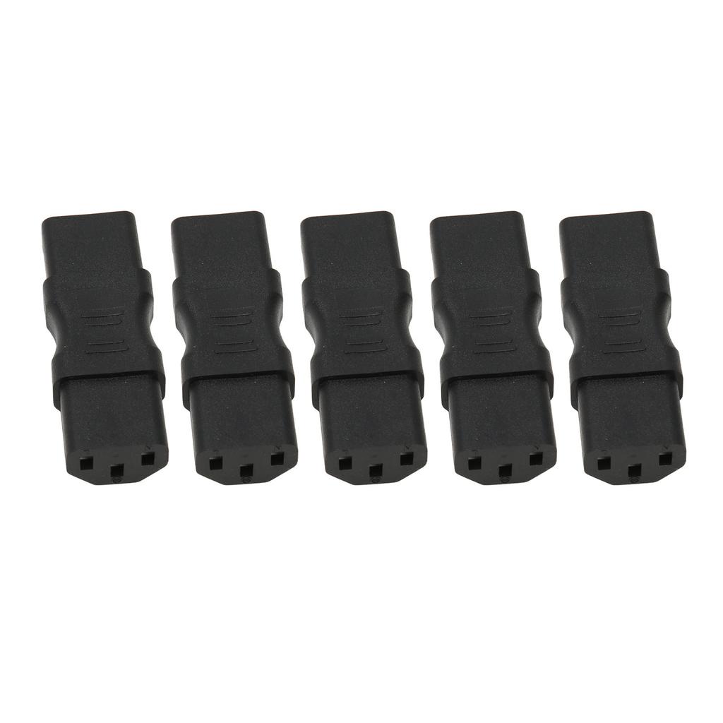 5PCS IEC320 C13 to C13 Power Adapter 2500W Cable Adapter Connector for Laptop Ups Socket PDU Chassis