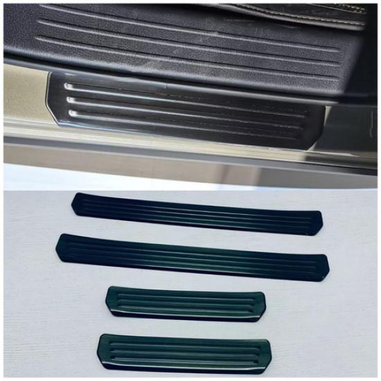 Black Titanium Outer Door Sill Scuff Plate Cover Trim For -2024 Mazda CX-50