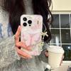 Unique Butterfly Beaded Mobile Phone Pendant Lanyard Embellishment Keychain Keyring Bag Accessory for Fashion Enthusiast