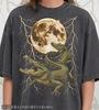 Vintage Alligator 90s Graphic Style Comfort Colors® Tshirt, Retro Moon Lightning Croc Tee, Swamp Y2k Streetwear, Reptile Lover Faded Gift