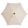 2.7 Meters 6 Frame Garden Umbrella Canopy Cover Breathable Umbrella Replacement Canopy Cover For Beach Courtyard