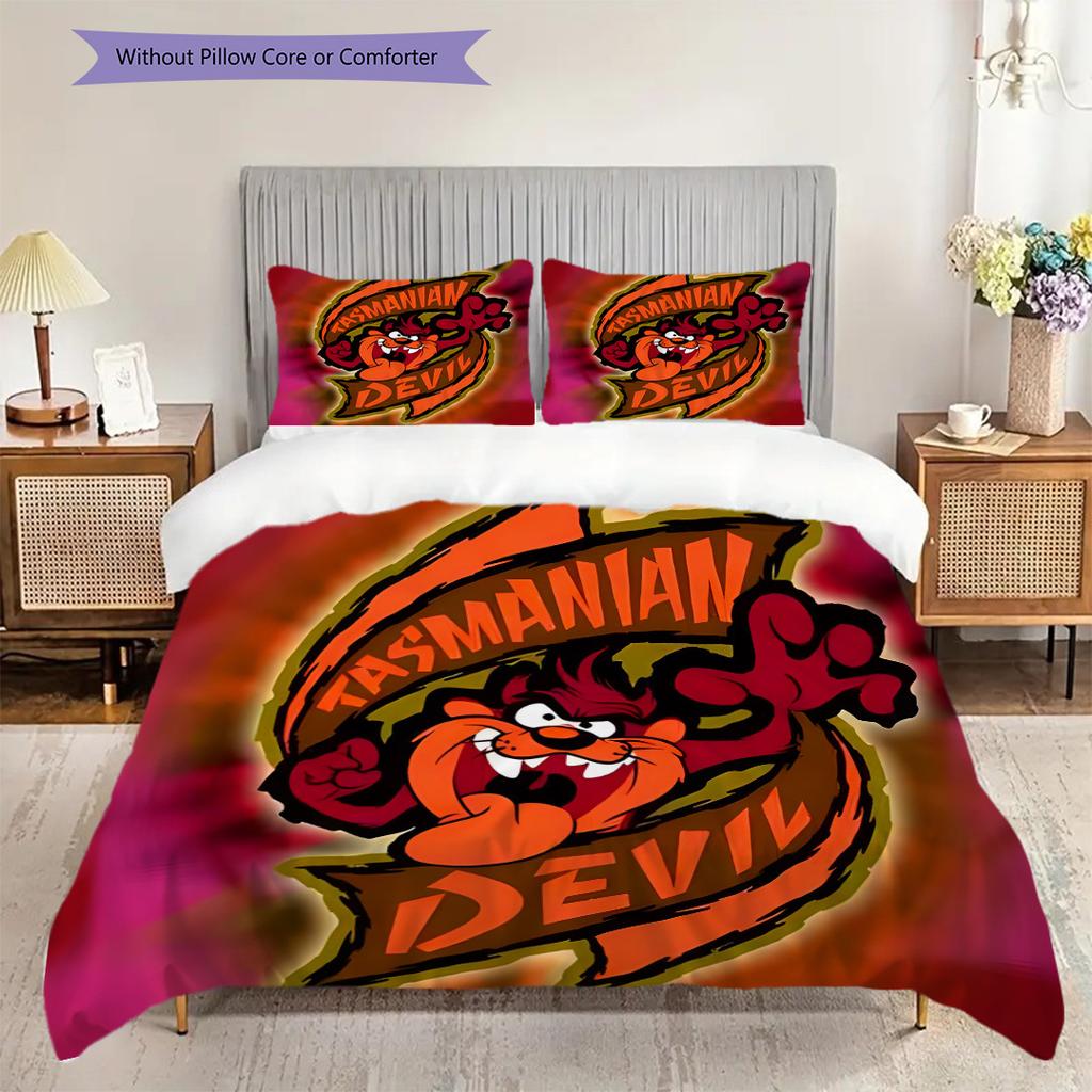 Tazmanian Devil Wilds Bedding 1 Duvet Cover 2 Pillowcase Without Core Duvet Cover And Pillowcase Bedding Set Christmas Birthday Gift