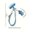 Universal Braided Mobile Phone Lanyard Strap Cartoon Turtle Hanging Chain Ring Cord with Patch Wrist Strap Cell Phone Detachable