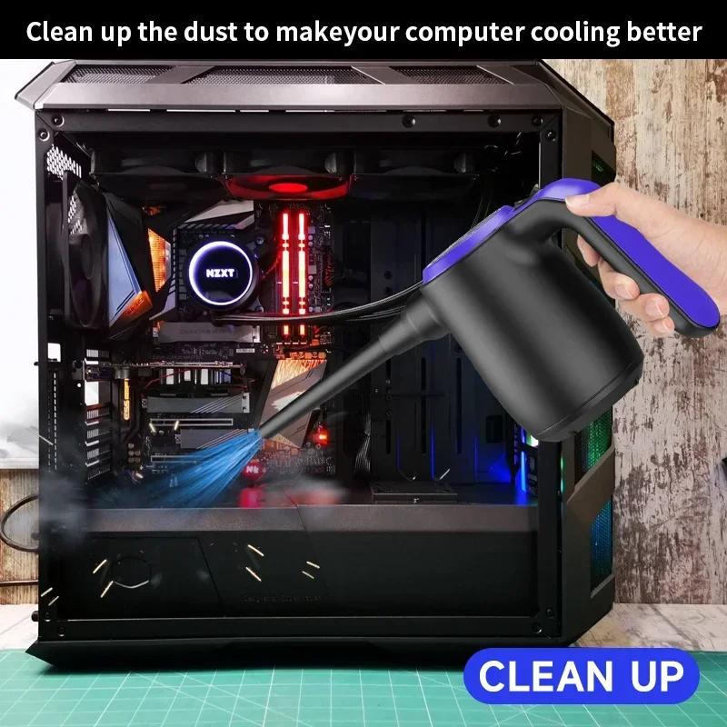 ATENGE Electric Compressed Air Duster 500W Air Blower Computer Keyboard Cleaning, Handheld Computer PC Duster Cleaner