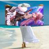 Personalized customized proof beach towel with Genshin Impact characters pattern - soft, absorbent,quick-drying,perfect swimming,camping&bathing