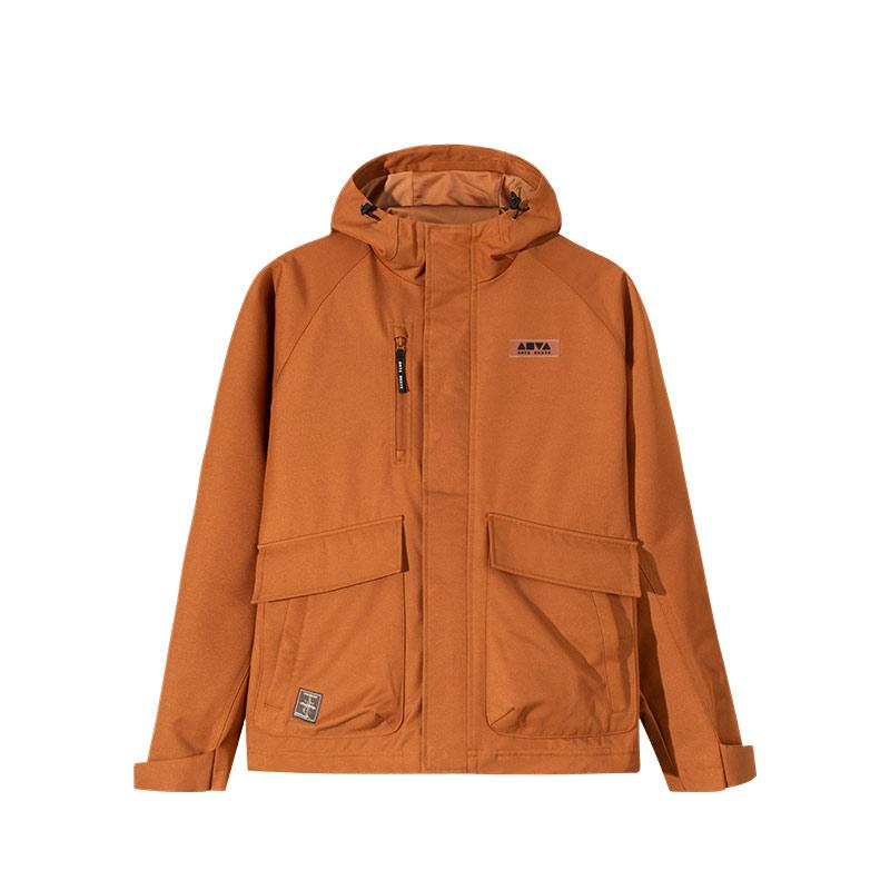 ANTA Men s Multi-Pocket Hooded Outdoor Jacket Orange 172518603-3 L