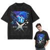T-shirt Streetwear Deltarune T-shirt Lavata Manica Corta Hip Hop T-shirt Top Magliette per Uomo Donna