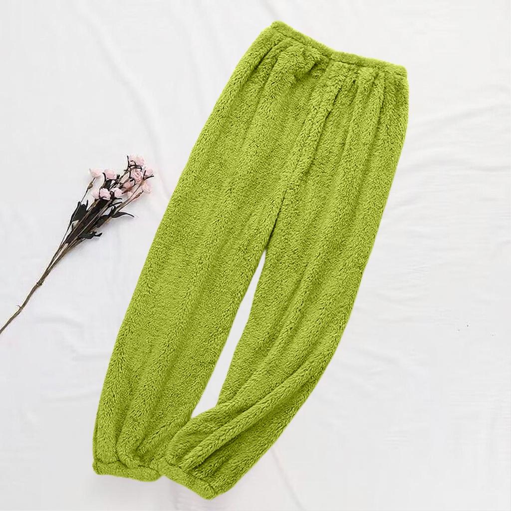 Women's Plush Tapered Pants Fashionable Ladies