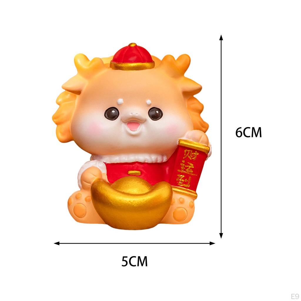 Chinese Year Cartoon Dragon Figure, Fengshui Statue, Decoration