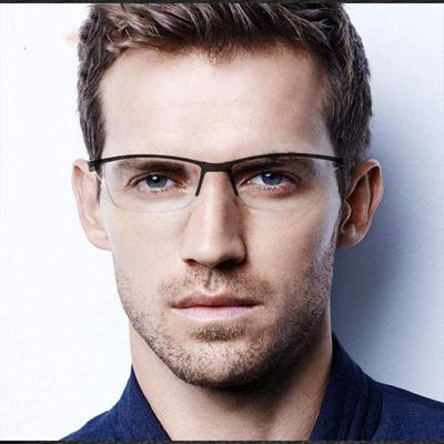 Half Frame Reading Glasses For Men Anti Blue Light Presbyopia Glasses Ultra Light Women Computer Glasses High-Definition Resist Fatigue+1.0+1.5 +2.0