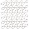 30Pcs Stainless Steel Hollow Pendant Bezel 8Shape Metal Resin Frame Jewelry Making Open Bezel