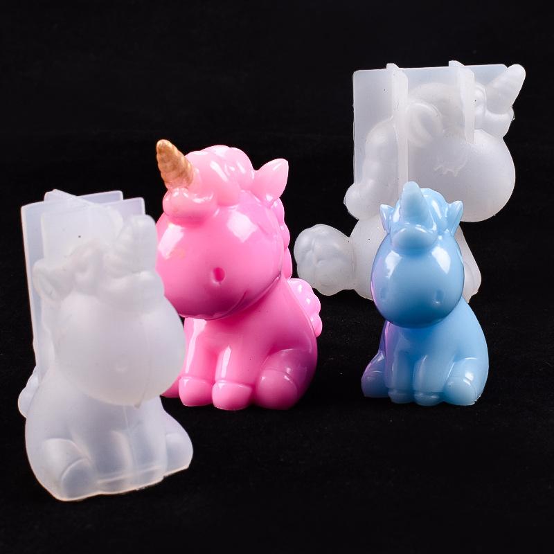 3D Elk Silicone Mold for Cake Decoration Handmade DIY Aromatherapy Resin Crafts Candle Molds Baking Chocolate Making Moulds