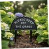 Keep Off the Grass Sign Rustic Garden Warning Vintage for Lawn, Flower Bed
