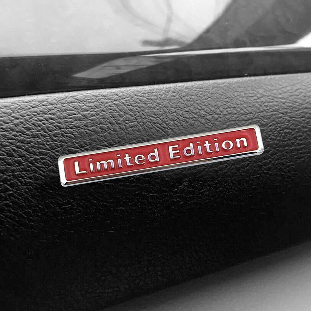 1pc Limited Edition Car Styling Sticker Car Badge Decal Body Decorative Car Trunk Emblem Sticker Red Auto Exterior Accessories