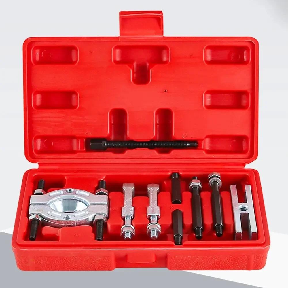 Motorcycle Professional 9Pcs Bearing Separator and Puller Set Bearing Removal Tool Set Bearing Separator Car Repair Tools