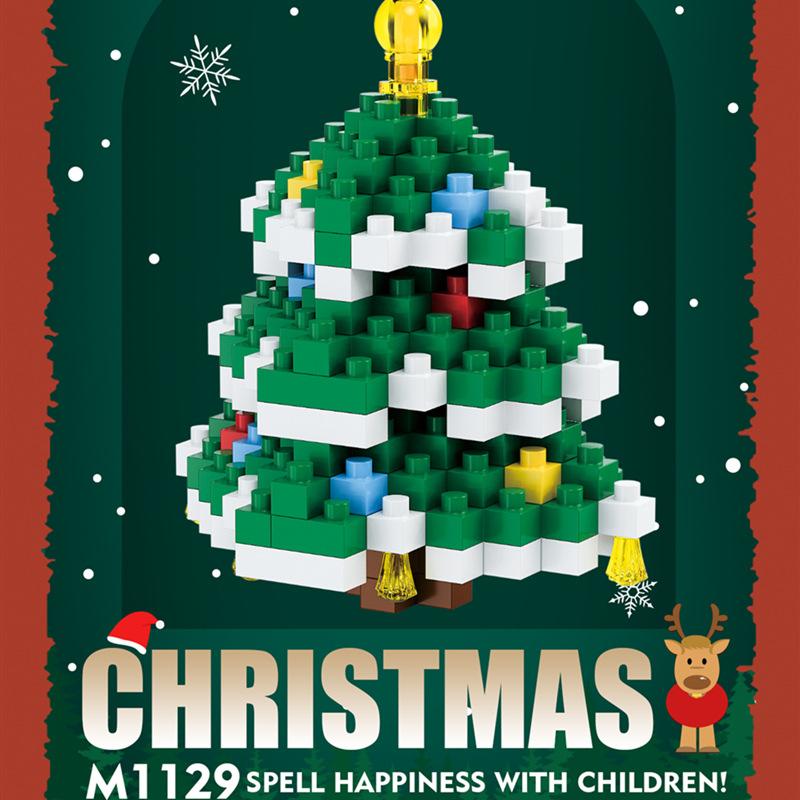 Christmas Gifts Reindeer Mini Building Blocks for Children Girl 6 Year Old christmas winter village mini blocks construction set