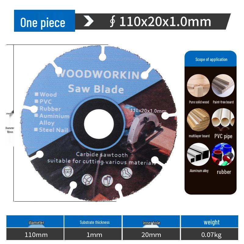 4-Inch Multifunctional Diamond Brazed Alloy Saw Blade for Wood and Aluminum Cutting