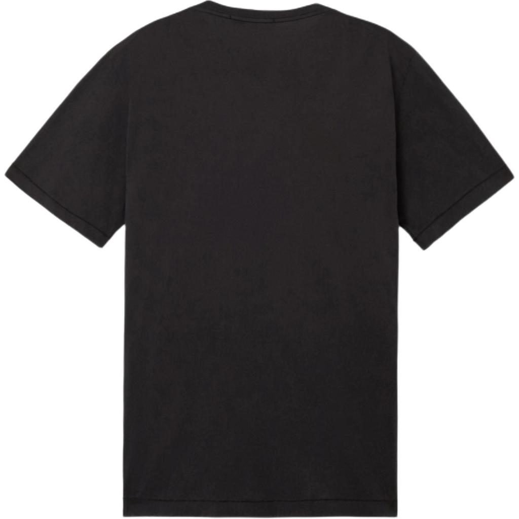 STONE ISLAND Einfarbiges Slim Fit Rundhals-Kurzarm-T-Shirt Herren Oberteile Schwarz K2S152100029S0057-V0029