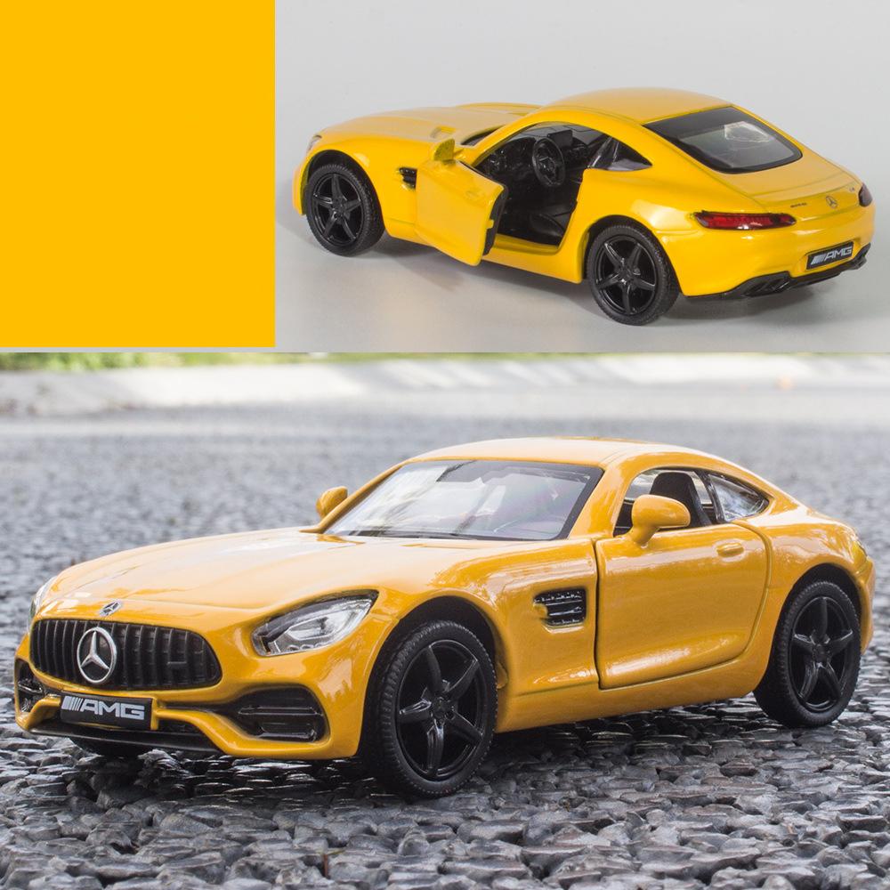 1/36 масштаб литья под давлением модель автомобиля из сплава Benz AMG GTS модель — фото 8