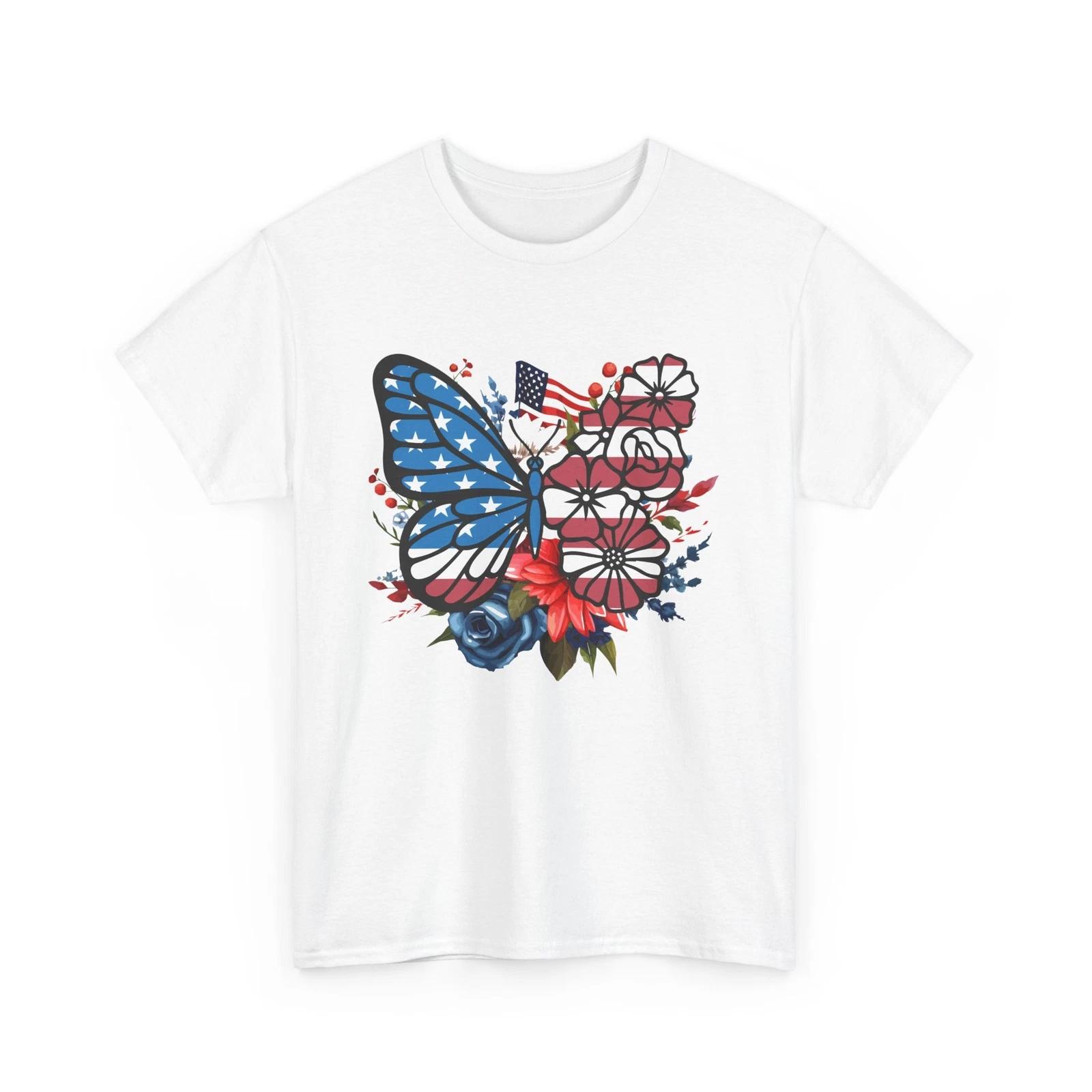 Butterfly Print Graphic T-Shirt for Women and Men | Stylish Casual Cool Tee 3XL