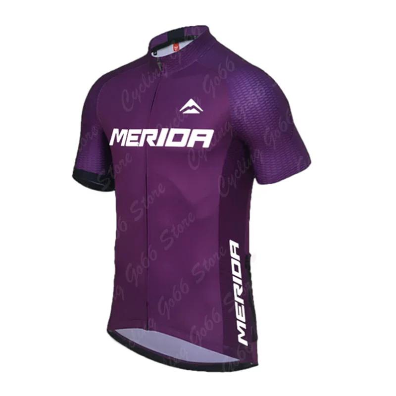 2026 Merida Sports Team Training Cycling Clothing Breathable Men Short Sleeve Mallot Ciclismo Hombre Verano Cycling Jersey Sets