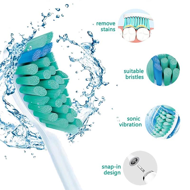 Philips Sonicare C1/2 Toothbrush Replacement Heads Pack Of 4 Gentle And Effective