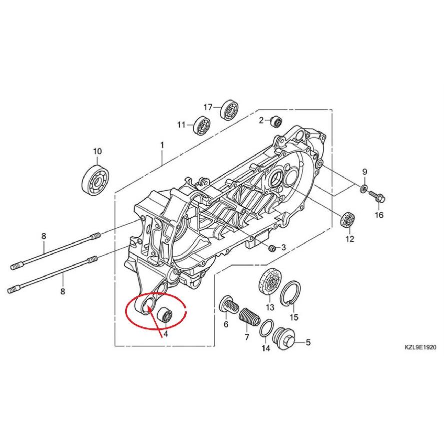 11102-GT8-B00 RUBBER BUSH, ENGINE HANGER Motorcycle Bicycle Engine Mount Bushing Kit For HONDA Elite 125 NHX 110 WH100