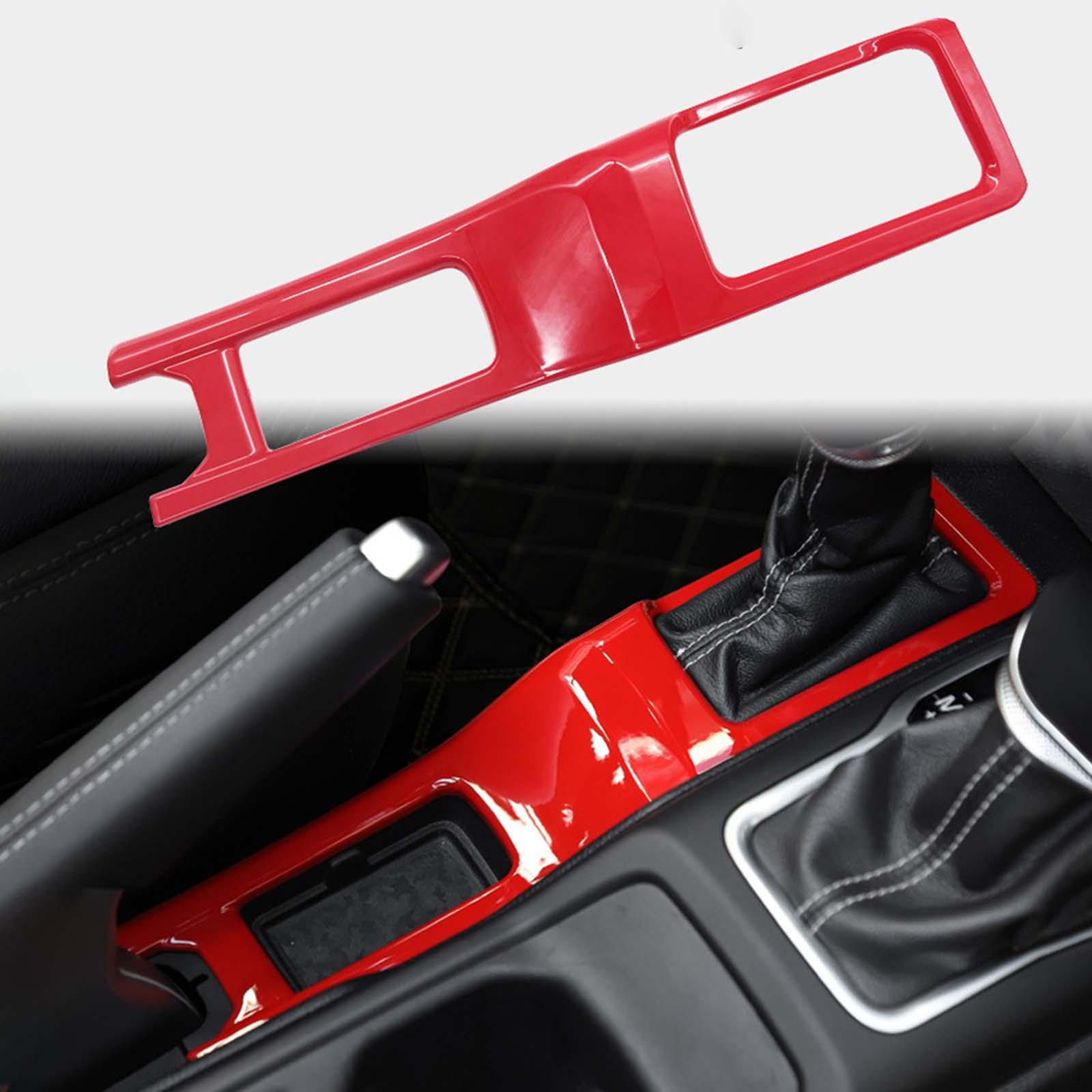 

Center Console Gear Shifter Panel Cover for Jeep Wrangler JL 20182022 Solid Red