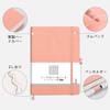 AHGXG A5 Horizontal Ruled A 160 Classic W x College Work Travel Pink Notebook, (7mm Ruled), Sheets, Notebook, Size 14.6cm 21.3cm H, Diary, Journal,
