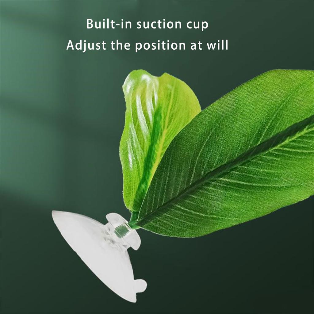 Betta Fish Leaf Pad Suction Cup Leaf Hammock Resting Bed Safe Environment Betta Spawning Bed for Aquariums Landscape