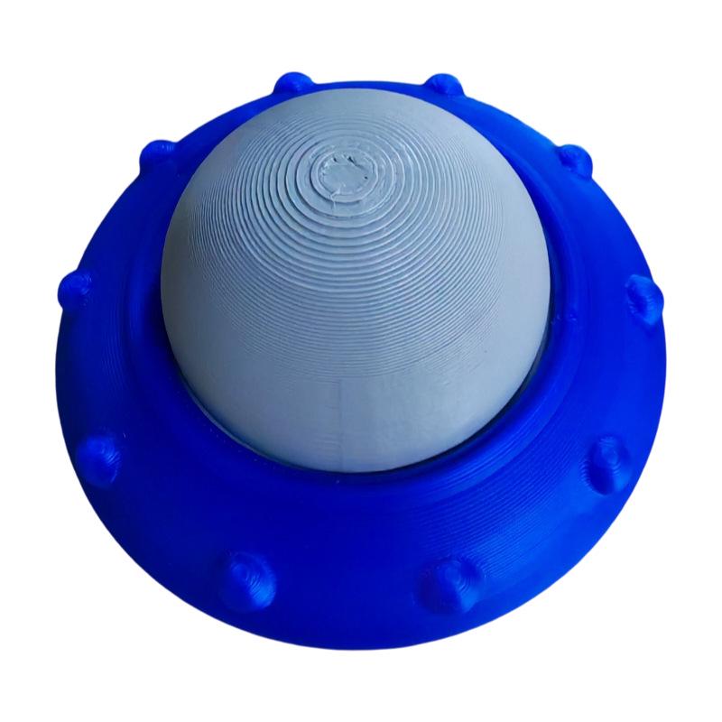 UFO Decompression Mini Squeezable Pendant with Bearing, Alien Spaceship Design