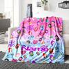 Custom Name Superhero Squad Adventure Blanket for Couch & Bed, Plush Cozy Fuzzy Blanket Super Soft & Warm Blankets for Fall and Winter. 090830