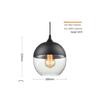 Nordic Retro Glass Pendant Light for Dining, Living Room, Bar, Cafe