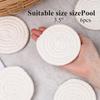 DomeStar Drink Coasters Set of 6, 3.5 Inch, Boho Furniture and Modern Farmhouse Decor Drink Coasters, Minimalist Non-Slip Tabletop Protection