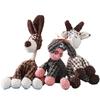 Manufacturer Cute Cartoon Donkey Squeaky Dog Toy Indestructible Plush Pet Toy Bite-Resistant Cotton Rope Luxury Style